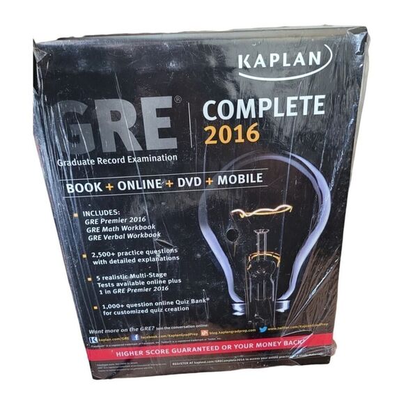 GRE Complete 2016 Kaplan Graduate Record Examination Prep - Picture 2 of 4